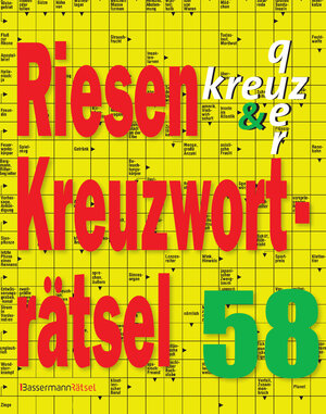 Buchcover Riesen-Kreuzworträtsel 58 | Eberhard Krüger | EAN 9783809438939 | ISBN 3-8094-3893-6 | ISBN 978-3-8094-3893-9