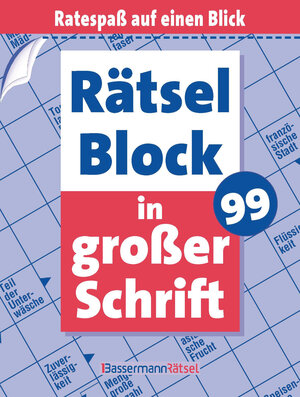 Buchcover Rätselblock in großer Schrift 99 | Eberhard Krüger | EAN 9783809442615 | ISBN 3-8094-4261-5 | ISBN 978-3-8094-4261-5