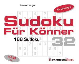 Buchcover Sudoku für Könner 32 | Eberhard Krüger | EAN 9783809451051 | ISBN 3-8094-5105-3 | ISBN 978-3-8094-5105-1