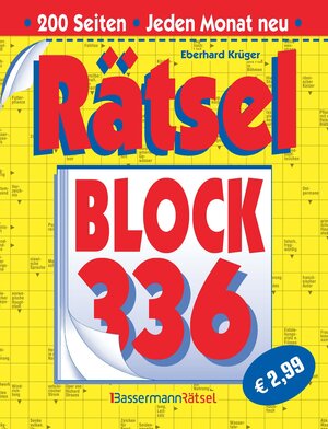 Buchcover Rätselblock 336 | Eberhard Krüger | EAN 9783809452157 | ISBN 3-8094-5215-7 | ISBN 978-3-8094-5215-7