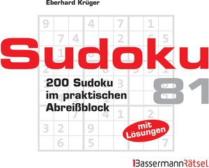 Buchcover Sudoku Block 81 - 5er VE | Eberhard Krüger | EAN 9783809461647 | ISBN 3-8094-6164-4 | ISBN 978-3-8094-6164-7