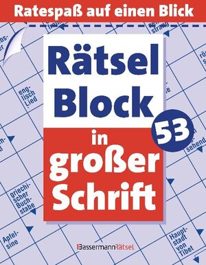 Buchcover Rätselblock in großer Schrift 53- 5er VE | Eberhard Krüger | EAN 9783809461814 | ISBN 3-8094-6181-4 | ISBN 978-3-8094-6181-4