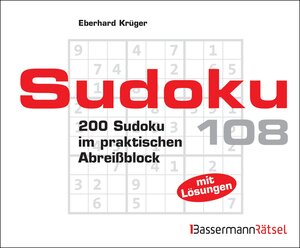 Buchcover Sudoku Block 108- 5er VE | Eberhard Krüger | EAN 9783809462736 | ISBN 3-8094-6273-X | ISBN 978-3-8094-6273-6