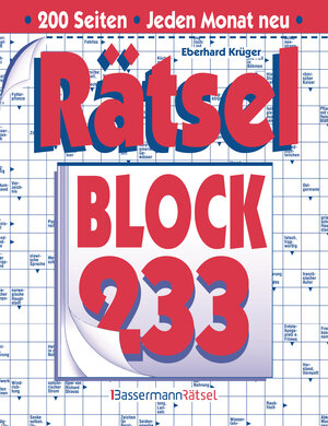 Buchcover Rätselblock 233 (5 Exemplare à 2,99 €) | Eberhard Krüger | EAN 9783809464211 | ISBN 3-8094-6421-X | ISBN 978-3-8094-6421-1