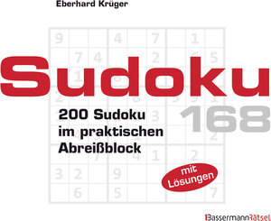 Buchcover Sudoku Block 168 (5 Exemplare à 2,99 €) | Eberhard Krüger | EAN 9783809465607 | ISBN 3-8094-6560-7 | ISBN 978-3-8094-6560-7