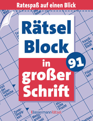 Buchcover Rätselblock in großer Schrift 91 (5 Exemplare à 2,99 €)(5 Exemplare à 2,99 €) | Eberhard Krüger | EAN 9783809465775 | ISBN 3-8094-6577-1 | ISBN 978-3-8094-6577-5