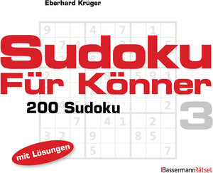 Buchcover Sudoku für Könner 3 (5 Exemplare à 2,99 €) | Eberhard Krüger | EAN 9783809465935 | ISBN 3-8094-6593-3 | ISBN 978-3-8094-6593-5