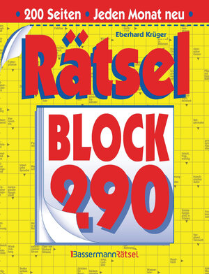 Buchcover Rätselblock 290 (5 Exemplare à 2,99 €) | Eberhard Krüger | EAN 9783809466789 | ISBN 3-8094-6678-6 | ISBN 978-3-8094-6678-9