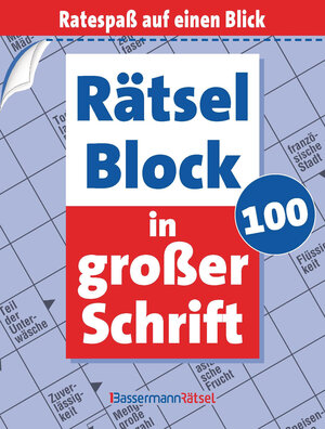 Buchcover Rätselblock in großer Schrift 100 (5 Exemplare à 2,99 €) | Eberhard Krüger | EAN 9783809467007 | ISBN 3-8094-6700-6 | ISBN 978-3-8094-6700-7
