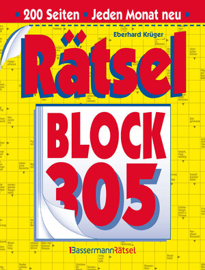 Buchcover Rätselblock 305 (5 Exemplare à 2,99 €) | Eberhard Krüger | EAN 9783809467861 | ISBN 3-8094-6786-3 | ISBN 978-3-8094-6786-1