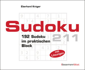 Buchcover Sudokublock 211 (5 Exemplare à 2,99 €) | Eberhard Krüger | EAN 9783809468356 | ISBN 3-8094-6835-5 | ISBN 978-3-8094-6835-6