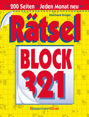 Buchcover Rätselblock 321 (5 Exemplare à 2,99 €) | Eberhard Krüger | EAN 9783809468608 | ISBN 3-8094-6860-6 | ISBN 978-3-8094-6860-8