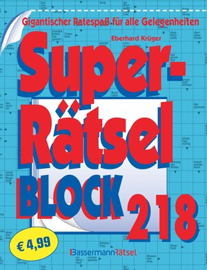 Buchcover Superrätselblock 218 (5 Exemplare à 4,99 €) | Eberhard Krüger | EAN 9783809469452 | ISBN 3-8094-6945-9 | ISBN 978-3-8094-6945-2