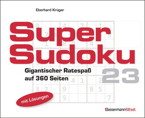 Buchcover Supersudoku 23 (5 Exemplare à 3,99 €) | Eberhard Krüger | EAN 9783809469933 | ISBN 3-8094-6993-9 | ISBN 978-3-8094-6993-3