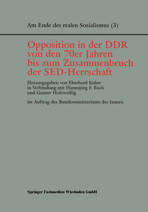 Buchcover Opposition in der DDR von den 70er Jahren bis zum Zusammenbruch der SED-Herrschaft  | EAN 9783810019653 | ISBN 3-8100-1965-8 | ISBN 978-3-8100-1965-3