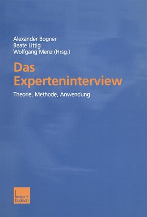 Buchcover Das Experteninterview  | EAN 9783810032003 | ISBN 3-8100-3200-X | ISBN 978-3-8100-3200-3