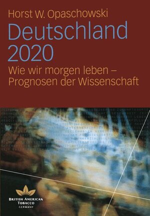 Buchcover Deutschland 2020 | Horst W Opaschowski | EAN 9783810041685 | ISBN 3-8100-4168-8 | ISBN 978-3-8100-4168-5