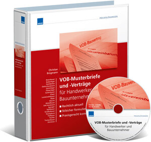 Buchcover VOB Musterbriefe & Verträge | Christian Brügmann | EAN 9783811160965 | ISBN 3-8111-6096-6 | ISBN 978-3-8111-6096-5
