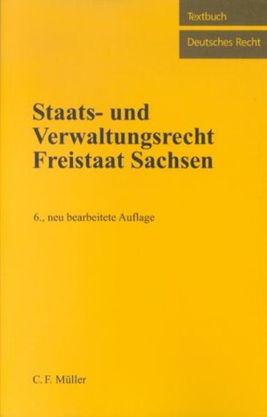 Buchcover Staats- und Verwaltungsrecht Freistaat Sachsen  | EAN 9783811419452 | ISBN 3-8114-1945-5 | ISBN 978-3-8114-1945-2