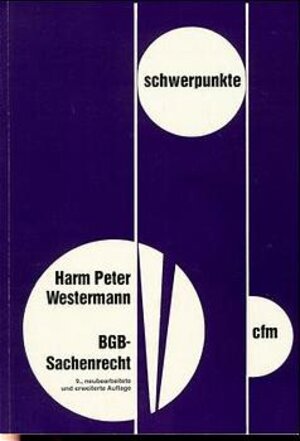 Buchcover BGB-Sachenrecht | Harm P Westermann | EAN 9783811420809 | ISBN 3-8114-2080-1 | ISBN 978-3-8114-2080-9