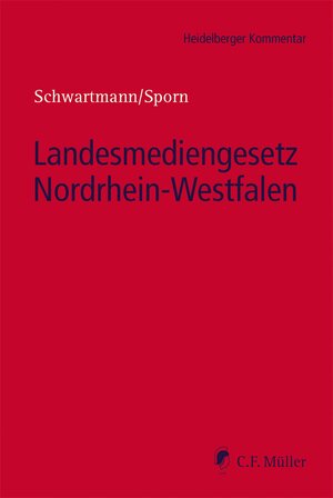 Buchcover Landesmediengesetz Nordrhein-Westfalen | Michaela Bialas | EAN 9783811437456 | ISBN 3-8114-3745-3 | ISBN 978-3-8114-3745-6