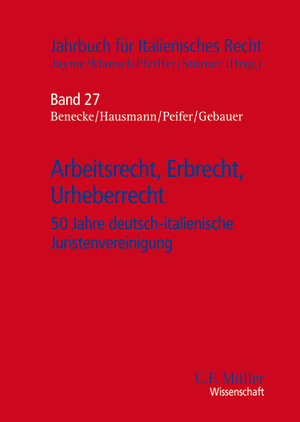 Buchcover Arbeitsrecht, Erbrecht, Urheberrecht  | EAN 9783811439542 | ISBN 3-8114-3954-5 | ISBN 978-3-8114-3954-2