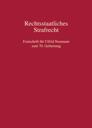 Buchcover Rechtsstaatliches Strafrecht  | EAN 9783811439627 | ISBN 3-8114-3962-6 | ISBN 978-3-8114-3962-7