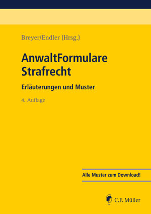 Buchcover AnwaltFormulare Strafrecht | Stefan Allgeier | EAN 9783811439658 | ISBN 3-8114-3965-0 | ISBN 978-3-8114-3965-8