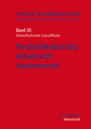 Buchcover Persönlichkeitsschutz - Arbeitsrecht - Insolvenzrecht | Fabian Bitzer | EAN 9783811445758 | ISBN 3-8114-4575-8 | ISBN 978-3-8114-4575-8