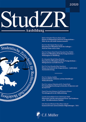 Buchcover Studentische Zeitschrift für Rechtswissenschaft Ausbildung  | EAN 9783811449640 | ISBN 3-8114-4964-8 | ISBN 978-3-8114-4964-0