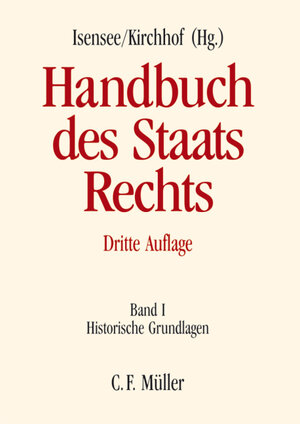 Buchcover Handbuch des Staatsrechts  | EAN 9783811450264 | ISBN 3-8114-5026-3 | ISBN 978-3-8114-5026-4