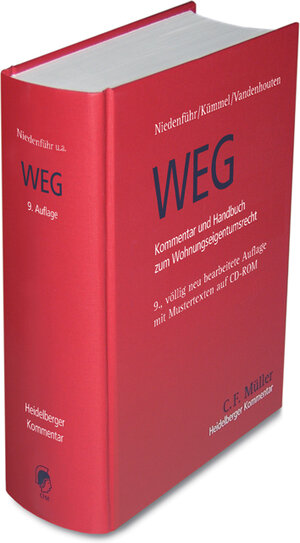 Buchcover WEG. Kommentar und Handbuch zum Wohnungseigentumsrecht | Werner Niedenführ | EAN 9783811452251 | ISBN 3-8114-5225-8 | ISBN 978-3-8114-5225-1