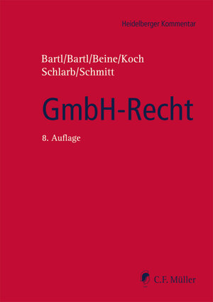 Buchcover GmbH-Recht | Harald Bartl | EAN 9783811455641 | ISBN 3-8114-5564-8 | ISBN 978-3-8114-5564-1