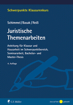 Buchcover Juristische Themenarbeiten | Roland Schimmel | EAN 9783811462090 | ISBN 3-8114-6209-1 | ISBN 978-3-8114-6209-0