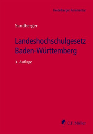 Buchcover Landeshochschulgesetz Baden-Württemberg | Georg Sandberger | EAN 9783811487024 | ISBN 3-8114-8702-7 | ISBN 978-3-8114-8702-4