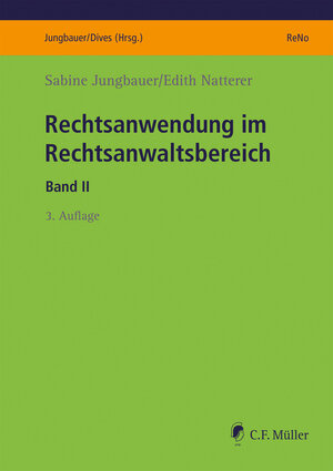 Buchcover Rechtsanwendung im Rechtsanwaltsbereich | Sabine Jungbauer | EAN 9783811487628 | ISBN 3-8114-8762-0 | ISBN 978-3-8114-8762-8