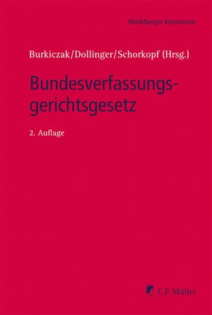 Buchcover Bundesverfassungsgerichtsgesetz  | EAN 9783811488656 | ISBN 3-8114-8865-1 | ISBN 978-3-8114-8865-6