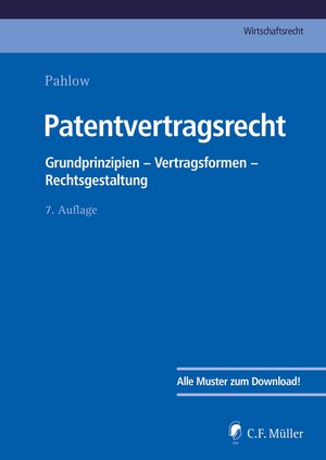 Buchcover Patentvertragsrecht | Hubertus Baumhoff | EAN 9783811489561 | ISBN 3-8114-8956-9 | ISBN 978-3-8114-8956-1