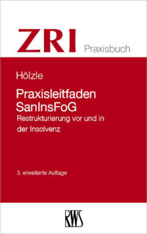 Buchcover Praxisleitfaden SanInsFoG | Gerrit Hölzle | EAN 9783814510095 | ISBN 3-8145-1009-7 | ISBN 978-3-8145-1009-5