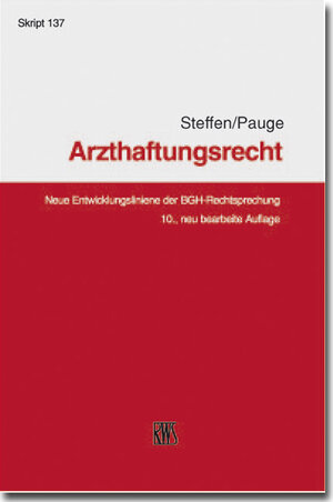 Buchcover Arzthaftungsrecht | Erich Steffen | EAN 9783814575377 | ISBN 3-8145-7537-7 | ISBN 978-3-8145-7537-7
