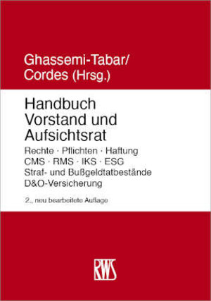 Buchcover Handbuch Vorstand und Aufsichtsrat  | EAN 9783814590462 | ISBN 3-8145-9046-5 | ISBN 978-3-8145-9046-2