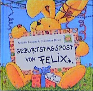 Geburtstagspost von Felix - Minibuch 12 x 12 cm mit vielen echten Ueberraschungen