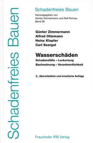 Buchcover Wasserschäden. | Günter Zimmermann | EAN 9783816775386 | ISBN 3-8167-7538-1 | ISBN 978-3-8167-7538-6