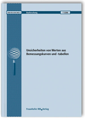 Buchcover Unsicherheiten von Werten aus Bemessungskurven und -tabellen. | Volker Wittstock | EAN 9783816786511 | ISBN 3-8167-8651-0 | ISBN 978-3-8167-8651-1
