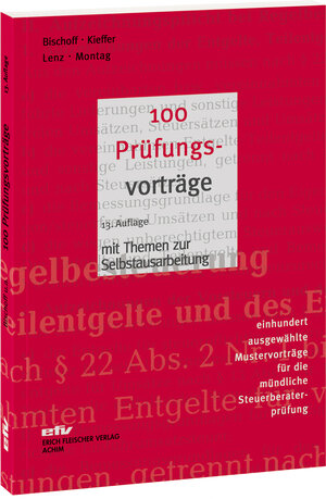 Buchcover 100 Prüfungsvorträge | Johannes Georg Bischoff | EAN 9783816869153 | ISBN 3-8168-6915-7 | ISBN 978-3-8168-6915-3