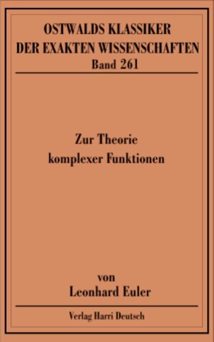 Zur Theorie komplexer Funktionen: (1768-1783)