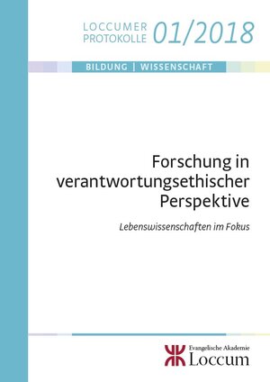 Buchcover Forschung in verantwortungsethischer Perspektive  | EAN 9783817201181 | ISBN 3-8172-0118-4 | ISBN 978-3-8172-0118-1