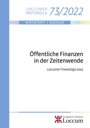 Buchcover Öffentliche Finanzen in der Zeitenwende.  | EAN 9783817273225 | ISBN 3-8172-7322-3 | ISBN 978-3-8172-7322-5