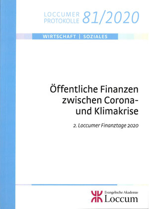 Buchcover Öffentliche Finanzen zwischen Corona- und Klimakrise  | EAN 9783817281206 | ISBN 3-8172-8120-X | ISBN 978-3-8172-8120-6