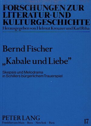 Buchcover «Kabale und Liebe»  | EAN 9783820410358 | ISBN 3-8204-1035-X | ISBN 978-3-8204-1035-8
